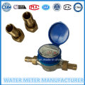 Brass Single Jet Dry Type de cadran Water Meter de &quot;1/2&quot; - &quot;3/4&quot;